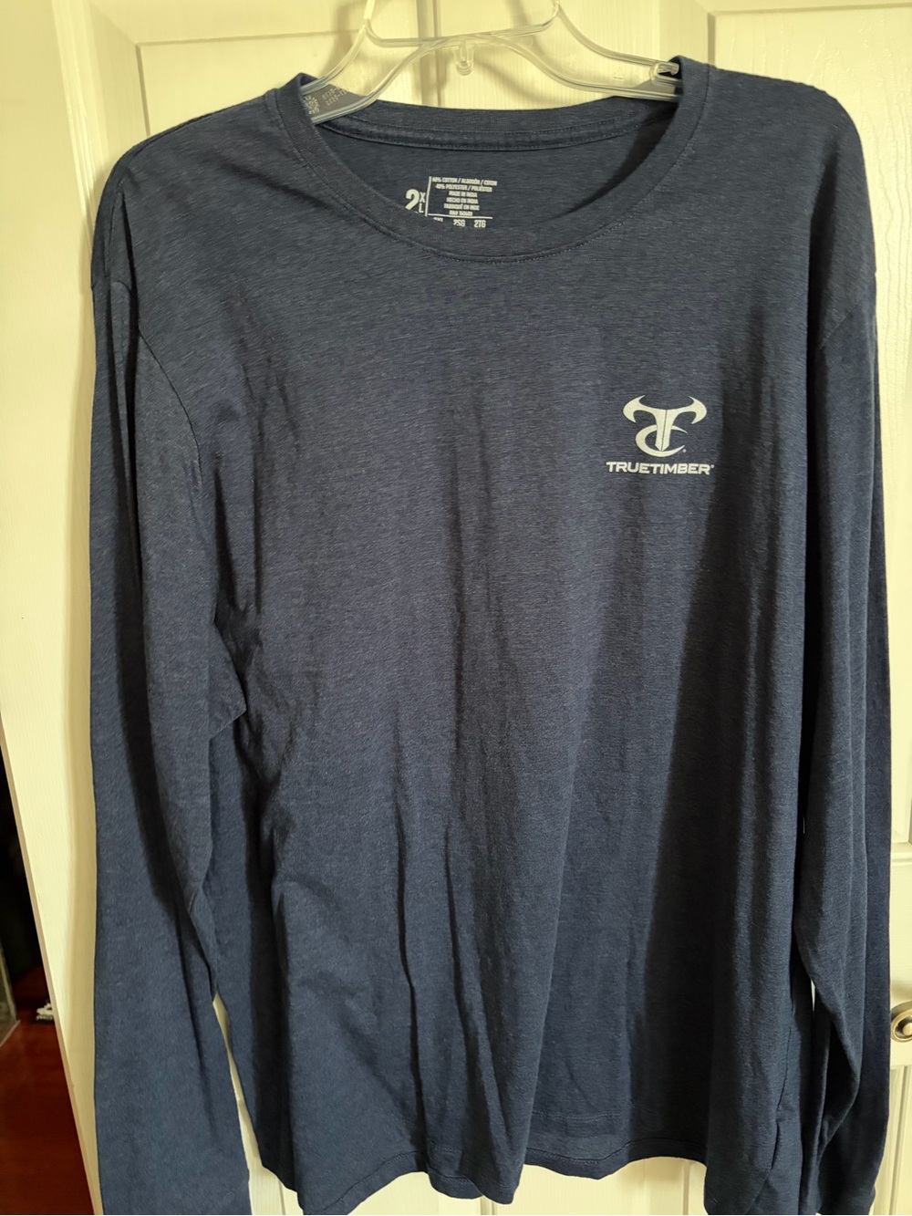 True Timber Men's Long Sleeve Crew Neck Shirt - Navy